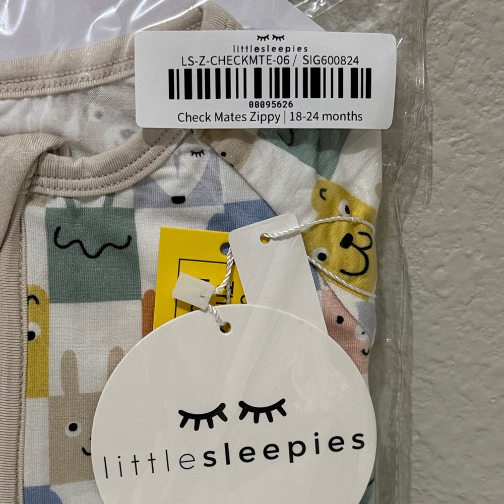 Little Sleepies NWT Check Mates Zippy - Picture 2 of 3